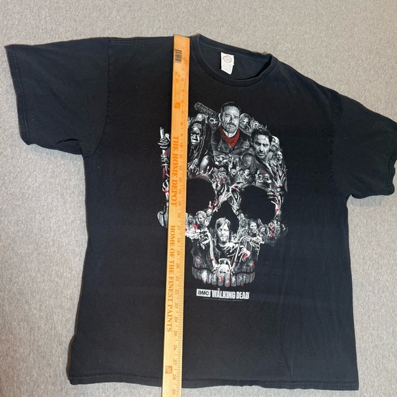 The Walking Dead T-Shirt - Negan Skull - AMC - Mens 2XL - Black - Picture 5 of 6